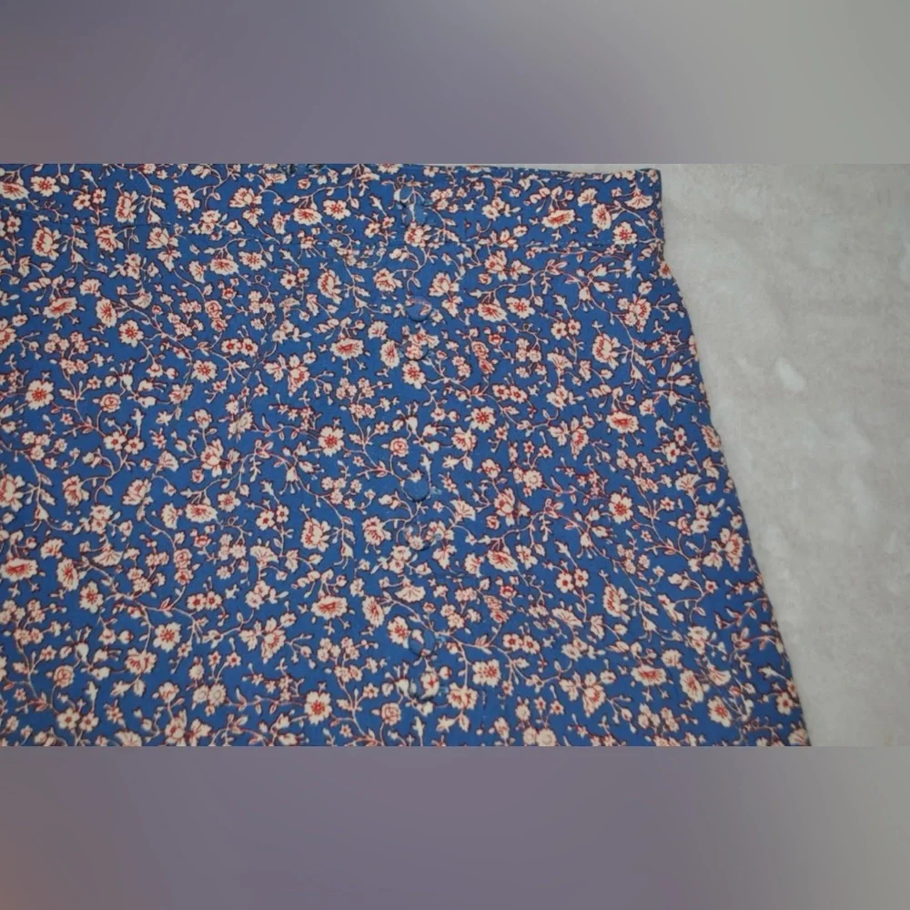 MADEWELL Porch Side Button Floral Mini Skirt in Summer Vines size 6 NWT $88